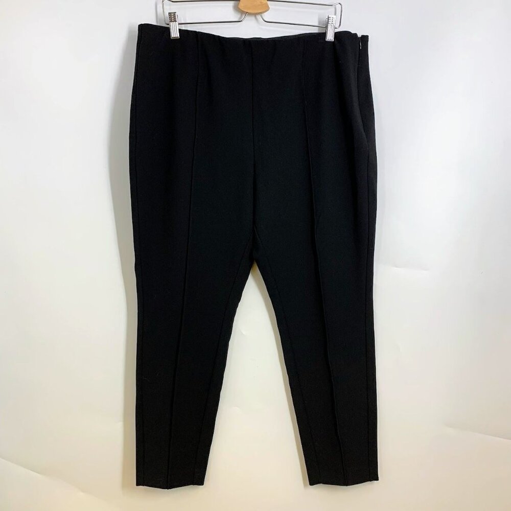 Nordstrom Signature Women's Ankle Length Elastic Waist Pleated Trousers‎ Size 18